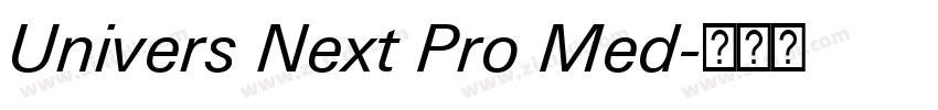 Univers Next Pro Med字体转换